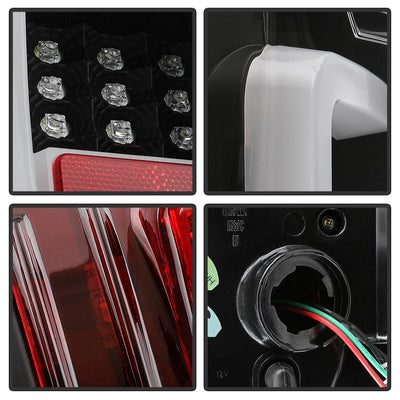 Black LED Tail Lights <br>14-19 Toyota Tundra