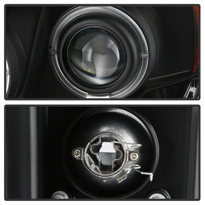 LED Halo Black Projector Headlights <br>07-14 Chevy Avalanche Suburban 1500 2500