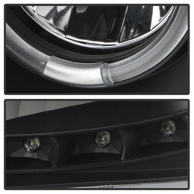 LED Halo Black Projector Headlights <br>07-14 Chevy Avalanche Suburban 1500 2500