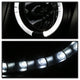 LED Halo Black Projector Headlights <br>07-14 Chevy Avalanche Suburban 1500 2500