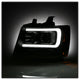 Version 2 Black Light Bar DRL Projector Headlights <br>07-14 Chevy Avalanche Suburban 1500 2500