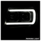 Version 2 Black Light Bar DRL Projector Headlights <br>07-14 Chevy Avalanche Suburban 1500 2500