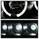 LED Halo Black Projector Headlights <br>08-10 Ford F-250 F-350 F-450 Super Duty