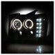 LED Halo Black Projector Headlights <br>07-13 GMC Sierra 1500 Sierra 2500 HD Sierra 3500 HD