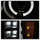 LED Halo Black Projector Headlights <br>07-13 GMC Sierra 1500 Sierra 2500 HD Sierra 3500 HD