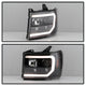 Version 2 Black Light Bar DRL LED Projector Headlights <br>07-13 GMC Sierra 1500 Sierra 2500 HD Sierra 3500 HD
