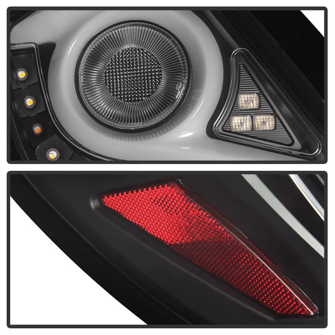 Black LED Tail Lights <br>16-19 Honda Civic
