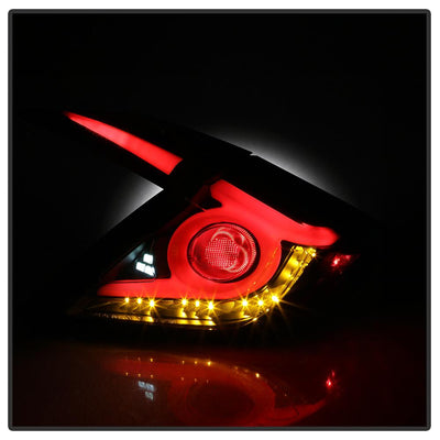 Black LED Tail Lights <br>16-19 Honda Civic