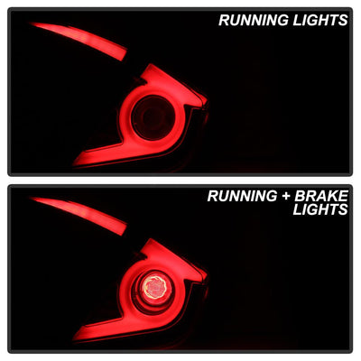 Black LED Tail Lights <br>16-19 Honda Civic