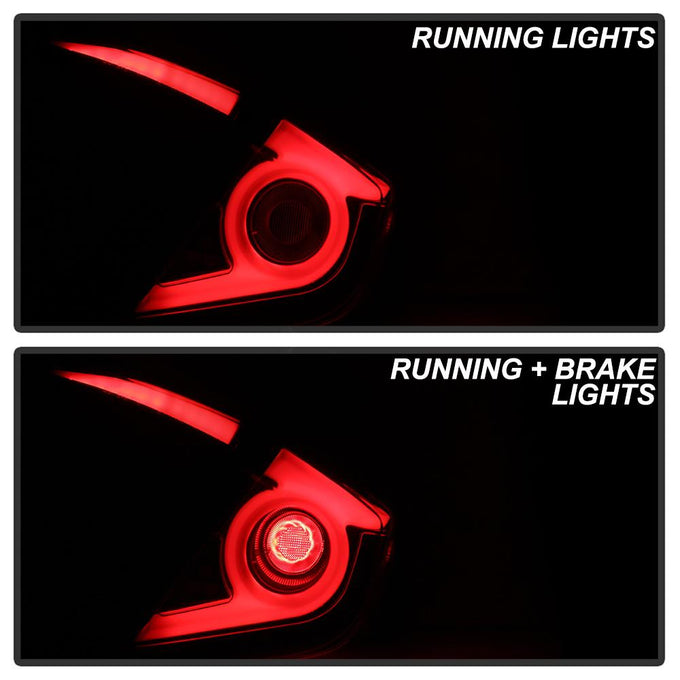 Black LED Tail Lights <br>16-19 Honda Civic