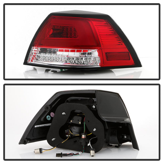 Version 2 Red Clear LED Tail Lights <br>08-09 Pontiac G8