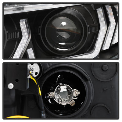 Black Projector Headlight W/ LED Sequential Turn Signal Lights <br>16-20 Honda Civic
