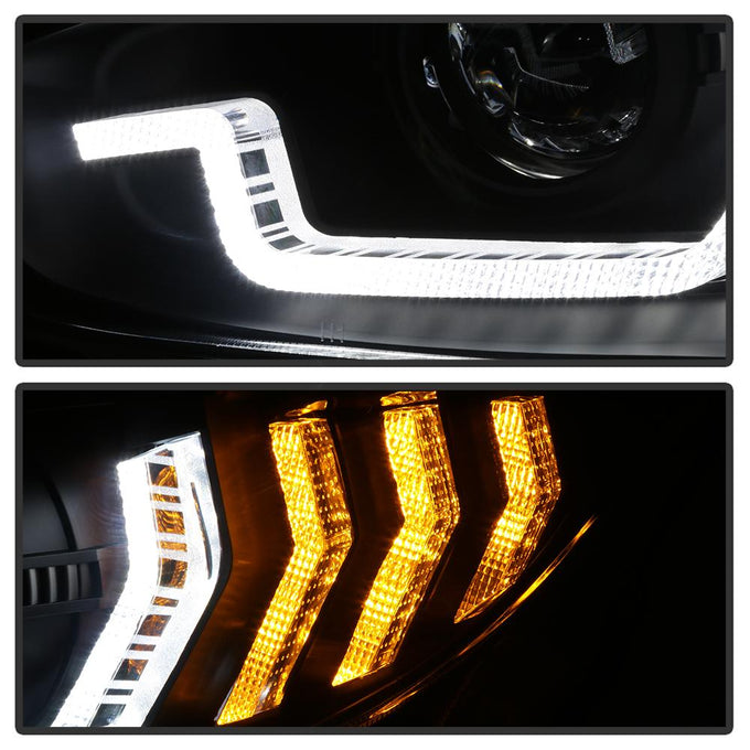 Black Projector Headlight W/ LED Sequential Turn Signal Lights <br>16-20 Honda Civic