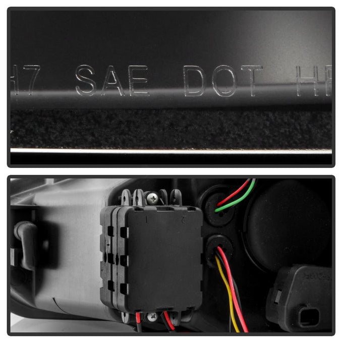 Sequential Turn Signal Light Bar Black Projector Headlights <br>15-18 Ford Focus