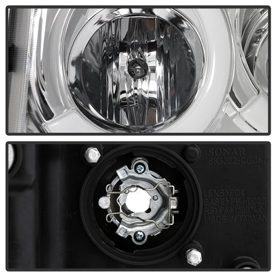 Chrome Light Bar Projector Headlights <br>05-07 Jeep Grand Cherokee