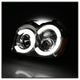 Chrome Light Bar Projector Headlights <br>05-07 Jeep Grand Cherokee