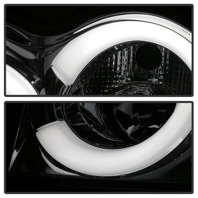Chrome Light Bar Projector Headlights <br>05-07 Jeep Grand Cherokee