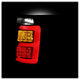 Version 3 Black Light Bar LED Tail Lights <br>99-04 Jeep Grand Cherokee