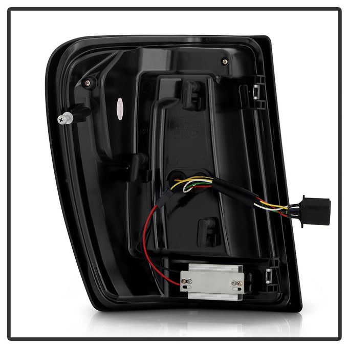 Version 3 Black Smoke Light Bar LED Tail Lights <br>99-04 Jeep Grand Cherokee