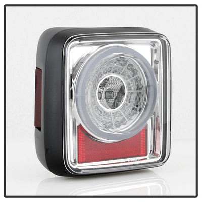 Chrome LED Tail Lights <br>19-20 Jeep Wrangler