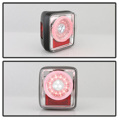 Chrome LED Tail Lights <br>19-20 Jeep Wrangler
