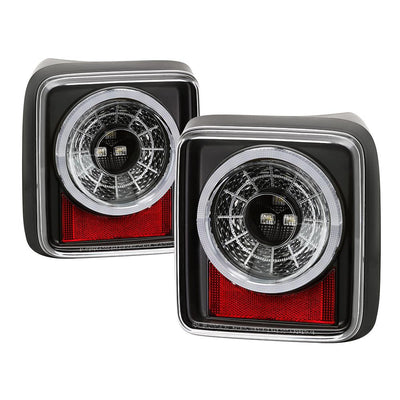 Black LED Tail Lights <br>19-20 Jeep Wrangler