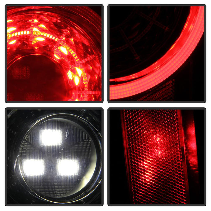 Black LED Tail Lights <br>19-20 Jeep Wrangler