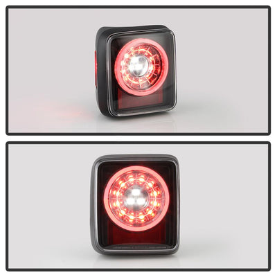 Black LED Tail Lights <br>19-20 Jeep Wrangler