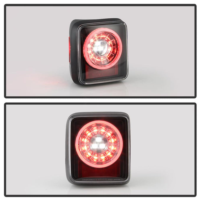 Black LED Tail Lights <br>19-20 Jeep Wrangler