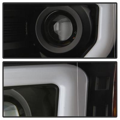 Switch Back Turn Signal Light Bar Black Projector Headlights <br>09-14 Ford F-150