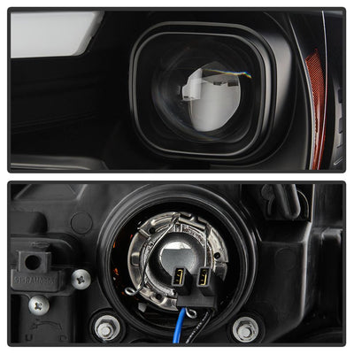 Version 2 Black Switch Back Light Bar Turn Signal Projector Headlights <br>09-18 Dodge Ram 1500 2500 3500