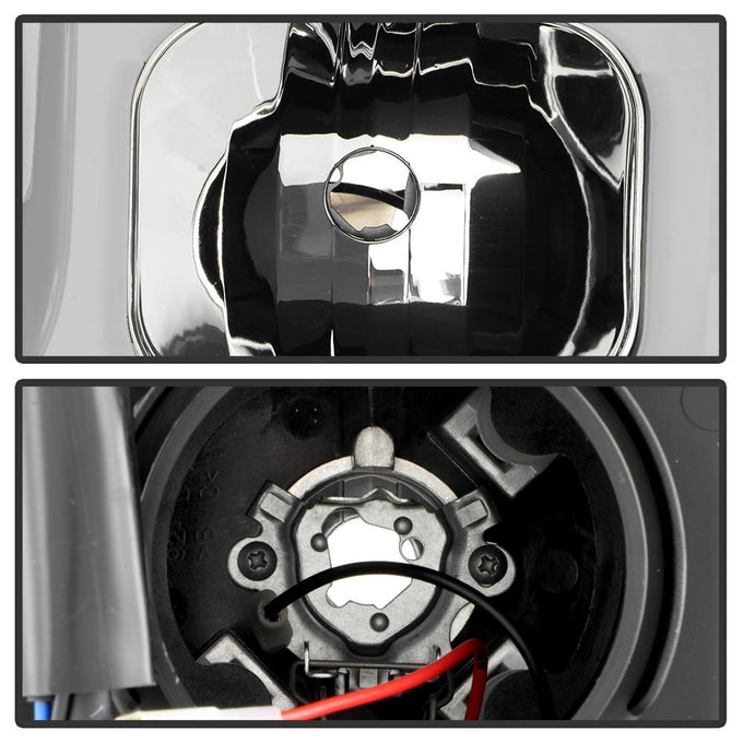 Switch Back Sequential Turn Signal Light Bar Chrome Projector Headlights <br>17-19 Ford F-450 Super Duty F-250 Super Duty F-350 Super Duty