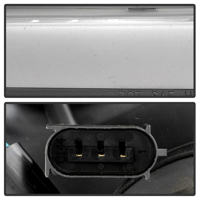 Switch Back Sequential Turn Signal Light Bar Chrome Projector Headlights <br>17-19 Ford F-450 Super Duty F-250 Super Duty F-350 Super Duty