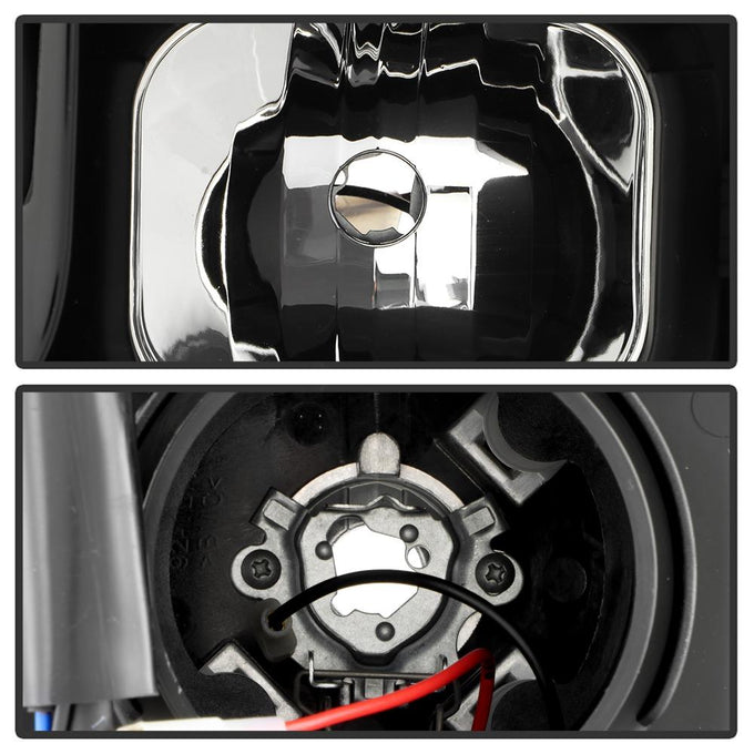 Switch Back Sequential Turn Signal Light Bar Black Projector Headlights <br>17-19 Ford F-450 Super Duty F-250 Super Duty F-350 Super Duty