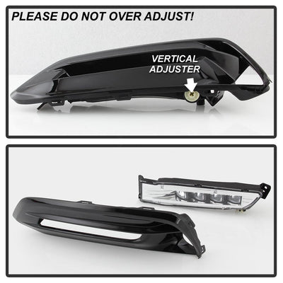 Clear OEM LED Fog Lights W/OEM Fit Switch <br>18-20 Honda Accord