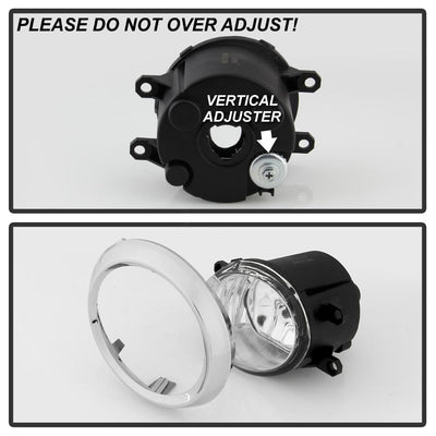 Clear OEM Fog Light W/OEM Style Switch <br>11-17 Toyota Sienna