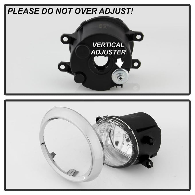 Clear OEM Fog Light W/OEM Style Switch <br>11-17 Toyota Sienna