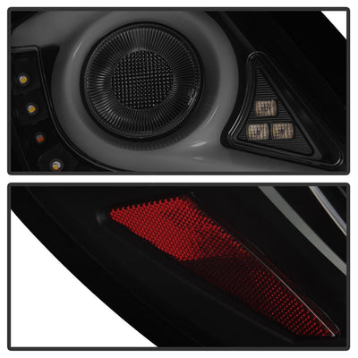 Black Smoke LED Tail Lights <br>16-19 Honda Civic