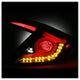 Black Smoke LED Tail Lights <br>16-19 Honda Civic