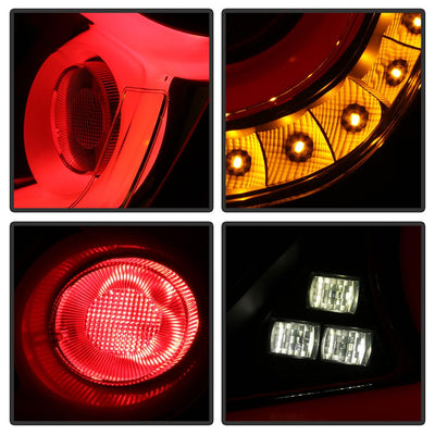 Black Smoke LED Tail Lights <br>16-19 Honda Civic