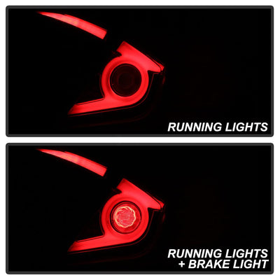 Black Smoke LED Tail Lights <br>16-19 Honda Civic