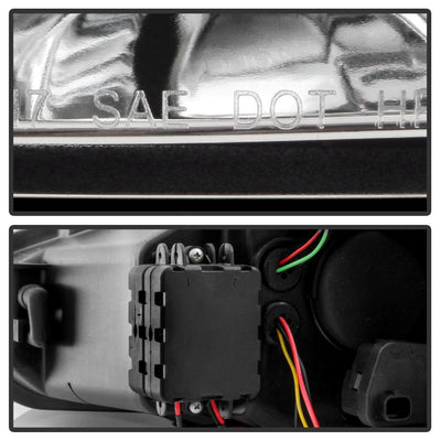Sequential Turn Signal Light Bar Chrome Projector Headlights <br>15-18 Ford Focus