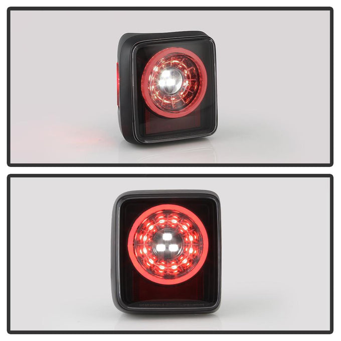Black Smoke LED Tail Lights <br>19-20 Jeep Wrangler