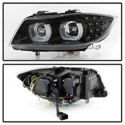 LED Turn Signal Black Projector Headlights <br>09-12 BMW 328i 335i M3 328i xDrive 335i xDrive