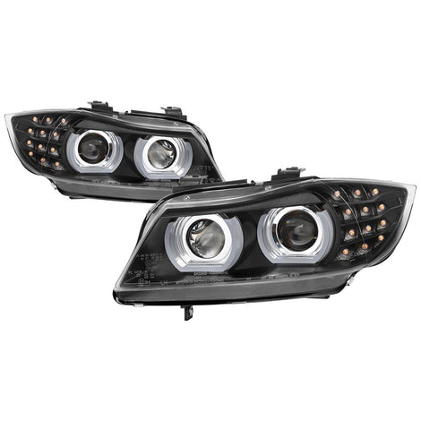 AFS Function Disable Black LED Turn Signal Projector Headlights <br>09-12 BMW 328i 335i M3 328i xDrive 335i xDrive