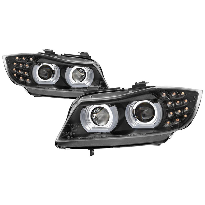 AFS Function Disable Black LED Turn Signal Projector Headlights <br>09-12 BMW 328i 335i M3 328i xDrive 335i xDrive