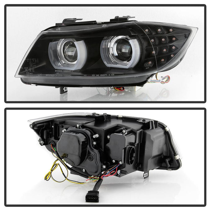 AFS Function Disable Black LED Turn Signal Projector Headlights <br>09-12 BMW 328i 335i M3 328i xDrive 335i xDrive