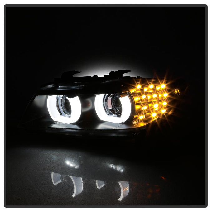 AFS Function Disable Black LED Turn Signal Projector Headlights <br>09-12 BMW 328i 335i M3 328i xDrive 335i xDrive
