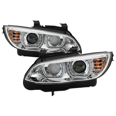 LED DRL Chrome Projector Headlights <br>08-10 BMW 328i 335i M3 08 BMW 328xi 335xi