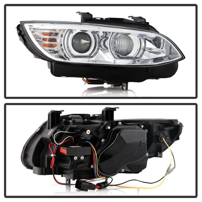 LED DRL Chrome Projector Headlights <br>08-10 BMW 328i 335i M3 08 BMW 328xi 335xi
